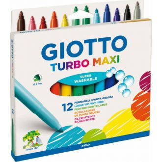 Giotto Μαρκαδόροι ζωγραφικής Turbo Maxi 12 χρώματα 000076200