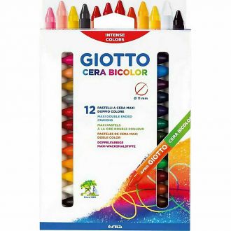 Giotto Κηρομπογιές CERA Maxi Duo 2x12 χρώματα