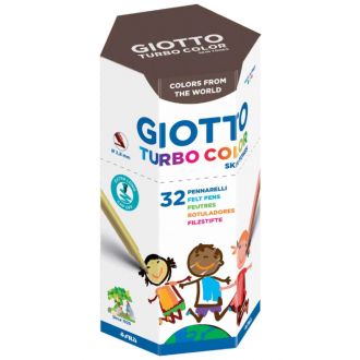 Giotto Mαρκαδόροι Turbo Maxi Color Skin Tones 32 χρώματα (526500)
