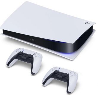 Sony Playstation 5 825GB Digital Edition with 2 Controller, Dualsense White