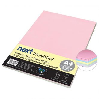 Next χαρτί εκτύπωσης Α4 mix 5 απαλά χρώματα 80γρ  100Φύλλα