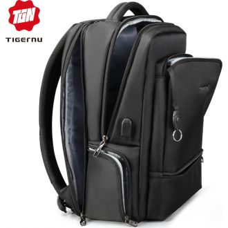 Tigernu backpack σακίδιο πλάτης laptop αδιάβροχο  Μαύρο (1-3585)
