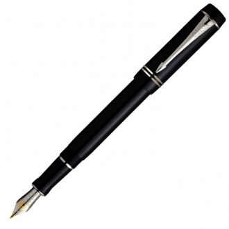 Parker Πένα Duofold mini Black Platinum trim Fountain pen Silver (1102.1851.11S)