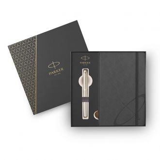 Parker set στυλό I.M. Monochrome Champagne Rollerball + Notebook (11159.2302.43)
