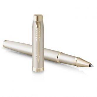 Parker set στυλό I.M. Monochrome Champagne Rollerball + Notebook (11159.2302.43)