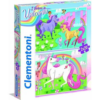 AS Clementoni Puzzle  I Believe In Unicorns 2x20pcs 1200-24754