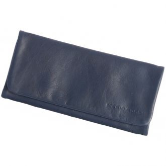 Mario Rossi leather pouch Navy Blue 2681