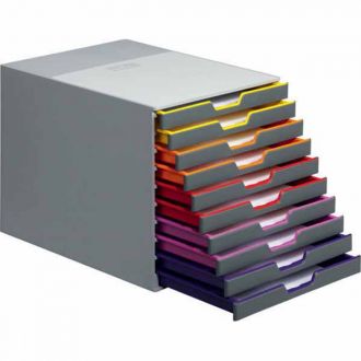 Durable varicolor συρταριέρα γραφείου 10 Θέσεων στενά 28x35.6x29.2cm