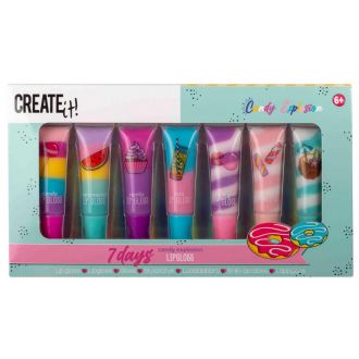 Create it! candy lipgloss scented  7pcs.