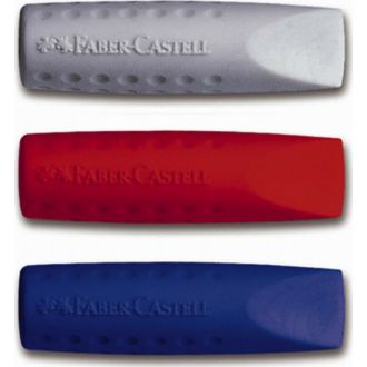 Faber Castell γόμα καπάκι GRIP 2001 red/blue -grey 2ΤΕΜ 187001