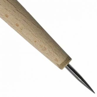 Abig Εργαλείο χαρακτικής πούντα με ξύλινη λαβή fine 2x60mm (190200)