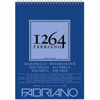 Fabriano μπλοκ σχεδίου σπιράλ acquarella 1264 Α5 300gsm 20Φύλλα