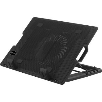 SBOX usb cooling pad 17,3'' with adjustable height  blue led fan 130mm