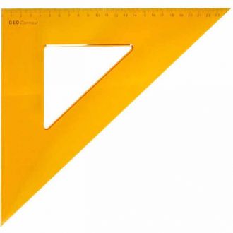 Aristo τρίγωνο 90ο ορθογώνιο 25cm πορτοκαλί ΑΗ22625