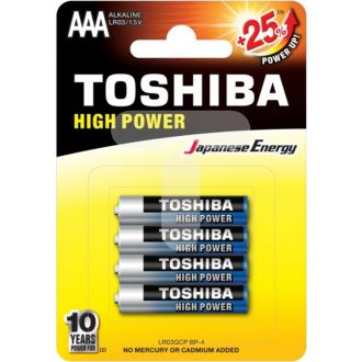 Toshiba μπαταρίες  alkaline LR03 ΑΑΑ 4τμχ