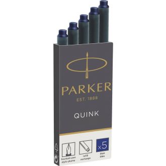 Parker Μελάνη Quink ink 5τεμ Μπλέ (1185.2385.50)