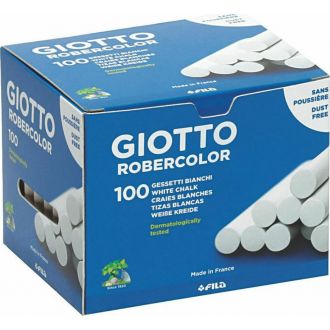 Giotto Κιμωλίες Λευκές robercolor 100τμχ