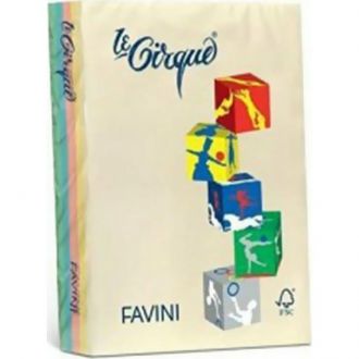 Favini Le Cirque Χρωματιστό χαρτί A4 160gr 250Φ 5 Παστέλ χρώματα