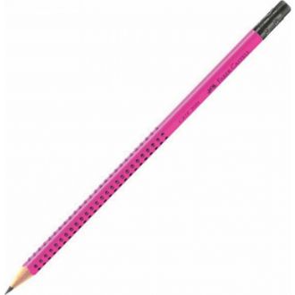 Faber Castell μολύβι Grip 2001 με γόμα ΗΒ Ροζ