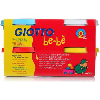 Giotto be-be πλαστό ζυμαράκι σε βαζάκια 4χρώματα x100gr  0464903