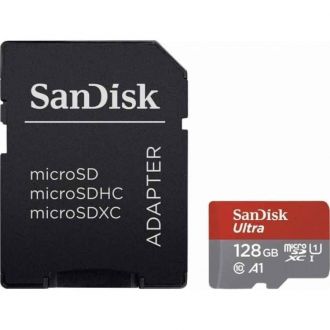 SanDisk Ultra microSDHC 128GB Class10 A1 with adapter mobile (SDSQA4-128G-GN6MA)