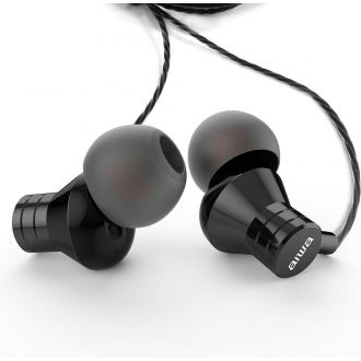 AIWA ακουστικά in-ear stereo 3.5mmwith remite and mic. Black