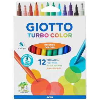 Giotto Μαρκαδόροι ζωγραφικής Turbo Color 12 χρώματα 0071400