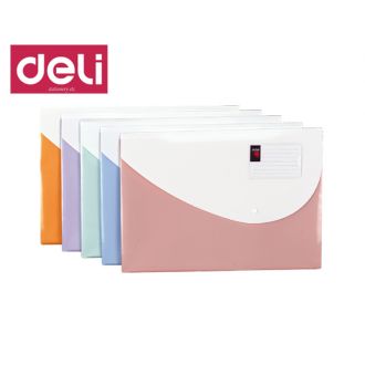 Deli φάκελος με κουμπί PP A4 pastel χρώματα
