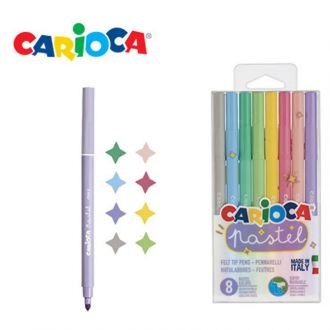 Carioca μαρκαδόροι λεπτοί pastel 8τμχ (239.430320)