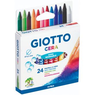Giotto Κηρομπογιές Cera 9cm 24 χρώματα 0282200