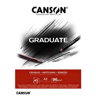Canson graduate sketchbook A3 96gr 40 Φύλλα
