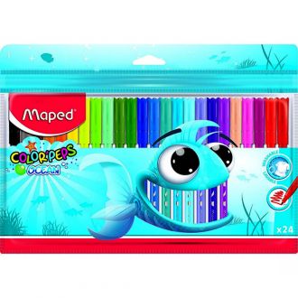 Maped Μαρκαδόροι Color’Peps Ocean λεπτοί 24 χρώματα 845722