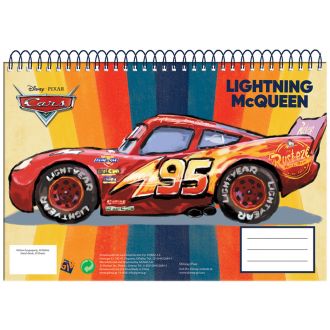 GIM μπλοκ ζωγραφικής Α4 Cars Lightning McQueen 30Φύλλα 341-48413