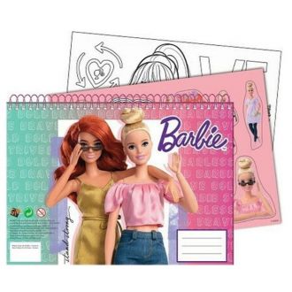 GIM μπλοκ ζωγραφικής 23x33 Barbie 40Φύλλα + stickers 349-68416