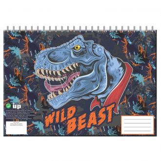 BMU μπλοκ ζωγραφικής Α4  Wild Dino Beast 30Φύλλα 357-07417