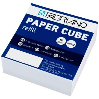 Fabriano χαρτάκια σημειώσεων κύβος λευκός 8x8cm