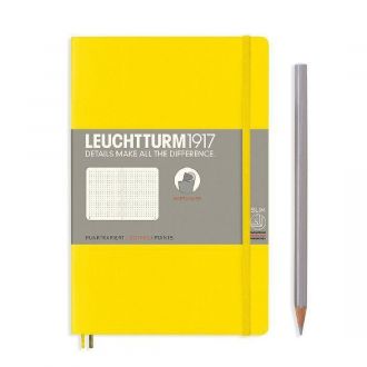 Leuchtturm Notebook 1917 B6 Slimcover + paperback Dotted Lemon 80gsm 123pgs (4002.0602.06)