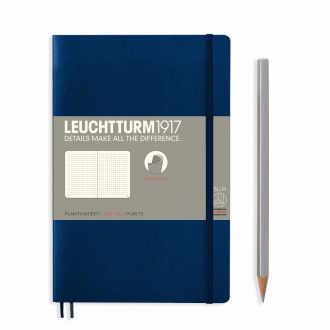 Leuchtturm Notebook 1917 B6 Slimcover + paperback Dotted Navy 80gsm 123pgs (4002.0602.11)
