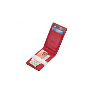 Troika Θήκη καρτών data safe + money clip δερμάτινη Red Pepper  CCC15-32/LE/RE