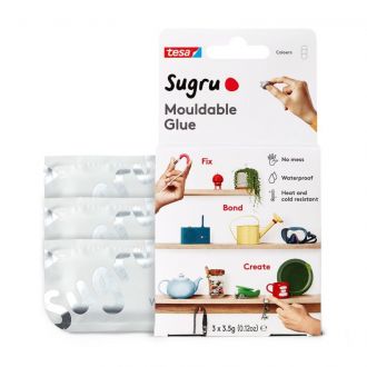 Tesa  Sugru κόλλα πλαστελίνη mouldable glue 3x3.5gr Λευκό
