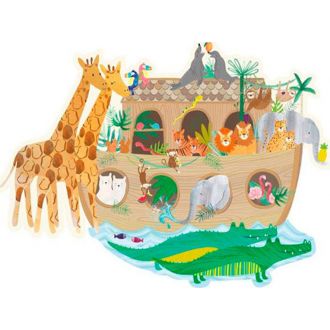 Floss and Rock Puzzle Animal Ark 3in1 Shaped Jigsaw 100pcs.