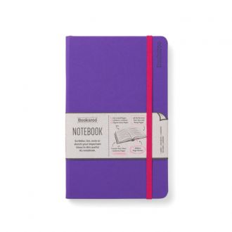 Bookaroo σημειωματάριο Ivory ριγέ Α5 192pgs - Purple (43204PU)