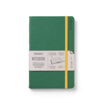 Bookaroo σημειωματάριο Ivory ριγέ Α5 192pgs - Forest Green (43215FG)