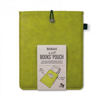 Bookaroo book pouch with pocket and pen loop - Green 43302GR