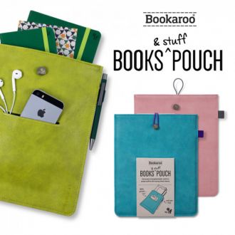 Bookaroo book pouch with pocket and pen loop - Green 43302GR