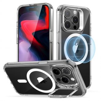 ESR hybrid case with stash stand for iPhone 15 Pro Clear
