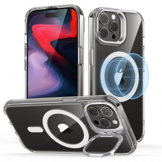 ESR hybrid case with stash stand for iPhone 15 Pro MAx Clear
