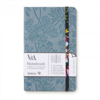 Bookaroo σημειωματάριο Ivory ριγέ Α5 192pgs - Black Floral (49502BFL)