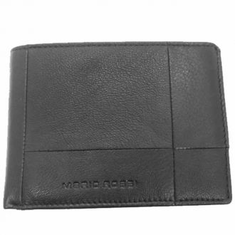 Mario Rossi BK  men's leather wallet  Black 5041