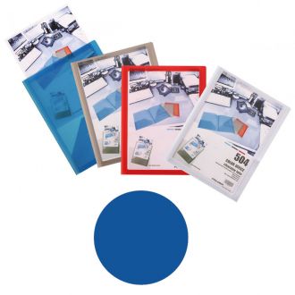 Foldermate δίφυλλο πλαστικό με εξωτερική θήκη Α4 Μπλε